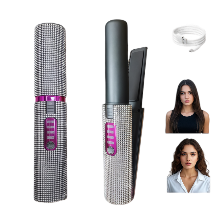 Glowize™ ÈCLAT | מחליק שיער אלחוטי בטכנולוגיית Ion-Crystal