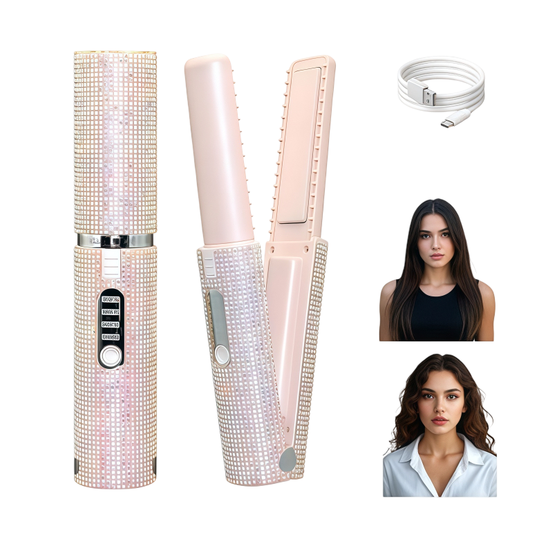 Glowize™ ÈCLAT | מחליק שיער אלחוטי בטכנולוגיית Ion-Crystal